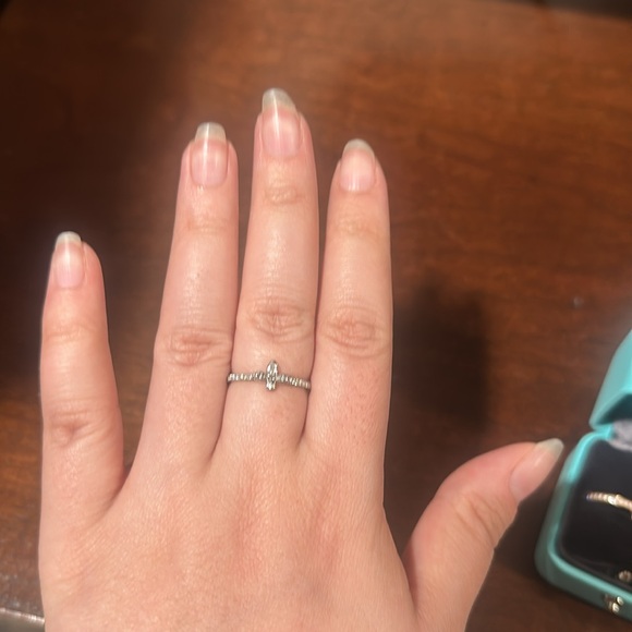 Platinum Diamond Fleur de Lis - Picture 4 of 4